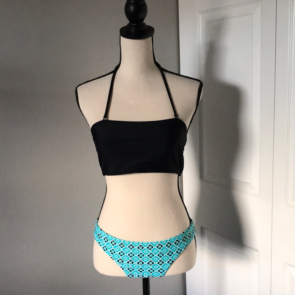 ZAFUL/ OLD NAVY Bandeau Bikini Top Two Pieces Customized Swim Set | S-M